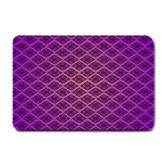 Pattern Texture Geometric Patterns Purple Small Doormat by Dutashop