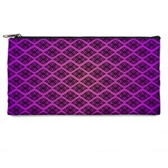 Pattern Texture Geometric Patterns Purple Pencil Case by Dutashop