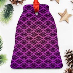 Pattern Texture Geometric Patterns Purple Ornament (bell)