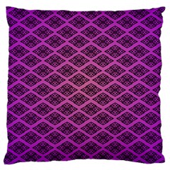 Pattern Texture Geometric Patterns Purple Large Cushion Case (two Sides) by Dutashop