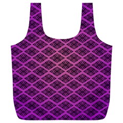 Pattern Texture Geometric Patterns Purple Full Print Recycle Bag (xl) by Dutashop