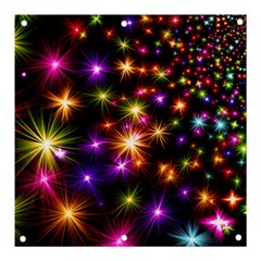 Star Colorful Christmas Abstract Banner And Sign 3  X 3 