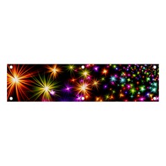 Star Colorful Christmas Abstract Banner And Sign 4  X 1 