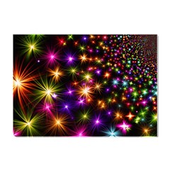 Star Colorful Christmas Abstract Crystal Sticker (a4)