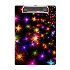 Star Colorful Christmas Abstract A5 Acrylic Clipboard