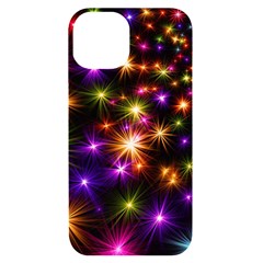 Star Colorful Christmas Abstract Iphone 14 Black Uv Print Case by Dutashop