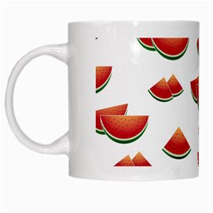 Summer Watermelon Pattern White Mug by Dutashop