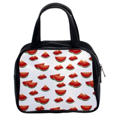 Summer Watermelon Pattern Classic Handbag (two Sides) by Dutashop