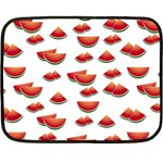 Summer Watermelon Pattern Two Sides Fleece Blanket (Mini) 35 x27  Blanket Front