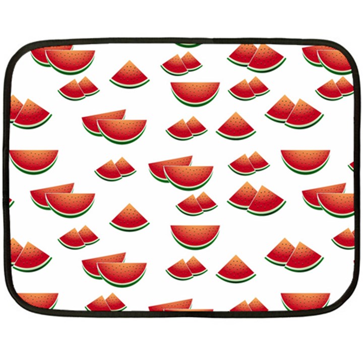 Summer Watermelon Pattern Two Sides Fleece Blanket (Mini)