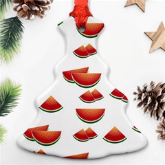 Summer Watermelon Pattern Ornament (christmas Tree)  by Dutashop