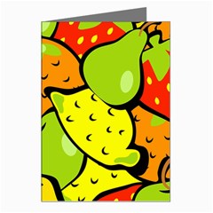 Fruit Food Wallpaper Greeting Cards (pkg Of 8)