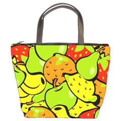 Fruit Food Wallpaper Bucket Bag by Dutashop