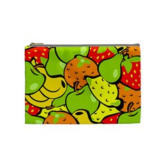 Fruit Food Wallpaper Cosmetic Bag (medium) by Dutashop