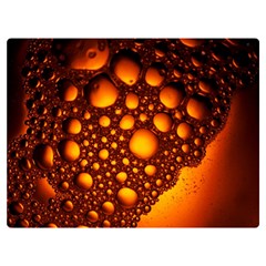 Bubbles Abstract Art Gold Golden Premium Plush Fleece Blanket (extra Small)