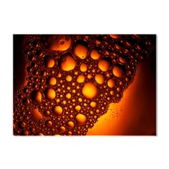 Bubbles Abstract Art Gold Golden Crystal Sticker (a4) by Dutashop