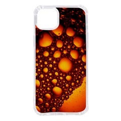 Bubbles Abstract Art Gold Golden Iphone 14 Plus Tpu Uv Print Case by Dutashop