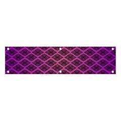 Pattern Texture Geometric Patterns Purple Banner And Sign 4  X 1  by Dutashop