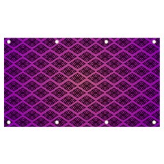 Pattern Texture Geometric Patterns Purple Banner And Sign 7  X 4 