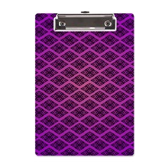 Pattern Texture Geometric Patterns Purple A5 Acrylic Clipboard