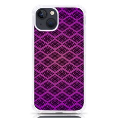 Pattern Texture Geometric Patterns Purple Iphone 13 Tpu Uv Print Case