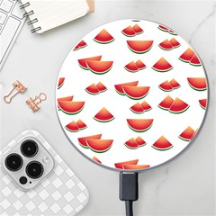 Summer Watermelon Pattern Wireless Fast Charger(white) by Dutashop