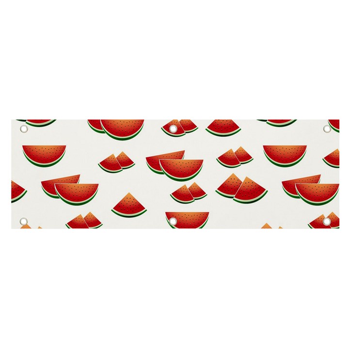 Summer Watermelon Pattern Banner and Sign 6  x 2 