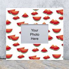 Summer Watermelon Pattern White Wall Photo Frame 5  X 7  by Dutashop