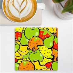 Fruit Food Wallpaper Uv Print Square Tile Coaster  by Dutashop