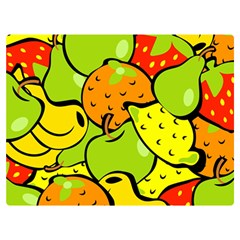 Fruit Food Wallpaper Two Sides Premium Plush Fleece Blanket (extra Small) by Dutashop