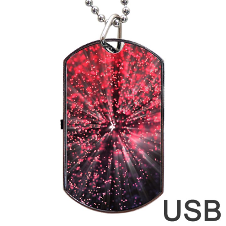 Abstract Background Wallpaper Dog Tag USB Flash (One Side)