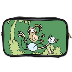 Ostrich Jungle Monkey Plants Toiletries Bag (one Side) by Bajindul