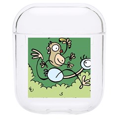 Ostrich Jungle Monkey Plants Hard Pc Airpods 1/2 Case by Bajindul