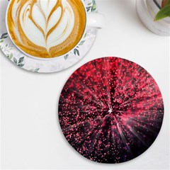 Abstract Background Wallpaper Uv Print Round Tile Coaster by Bajindul