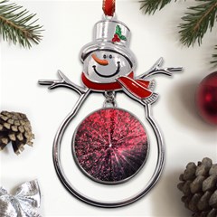 Abstract Background Wallpaper Metal Snowman Ornament