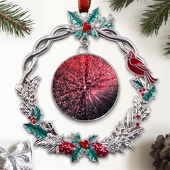 Abstract Background Wallpaper Metal X mas Wreath Holly Leaf Ornament