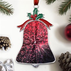 Abstract Background Wallpaper Metal Holly Leaf Bell Ornament