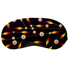 Flower Buds Floral Background Sleep Mask by Bajindul