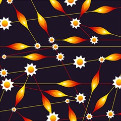 Flower Buds Floral Background Play Mat (rectangle) by Bajindul