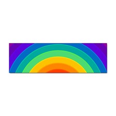 Rainbow Background Colorful Sticker (bumper) by Bajindul