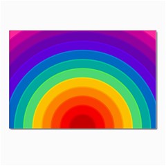 Rainbow Background Colorful Postcard 4 x 6  (pkg Of 10) by Bajindul