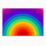 Rainbow Background Colorful Postcard 4 x 6  (Pkg of 10) Front