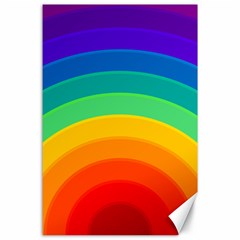 Rainbow Background Colorful Canvas 24  X 36  by Bajindul