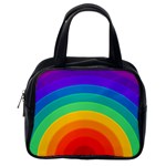 Rainbow Background Colorful Classic Handbag (Two Sides) Back