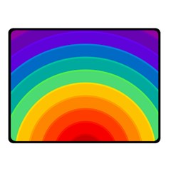 Rainbow Background Colorful Fleece Blanket (small) by Bajindul