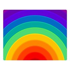 Rainbow Background Colorful Two Sides Premium Plush Fleece Blanket (large) by Bajindul