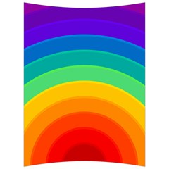 Rainbow Background Colorful Back Support Cushion by Bajindul