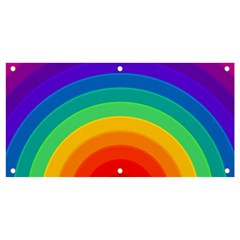 Rainbow Background Colorful Banner And Sign 4  X 2  by Bajindul