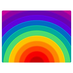 Rainbow Background Colorful Two Sides Premium Plush Fleece Blanket (extra Small) by Bajindul