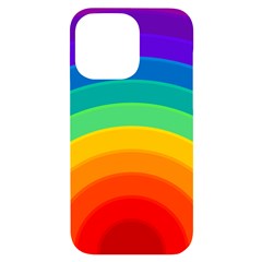 Rainbow Background Colorful Iphone 14 Pro Max Black Uv Print Case by Bajindul